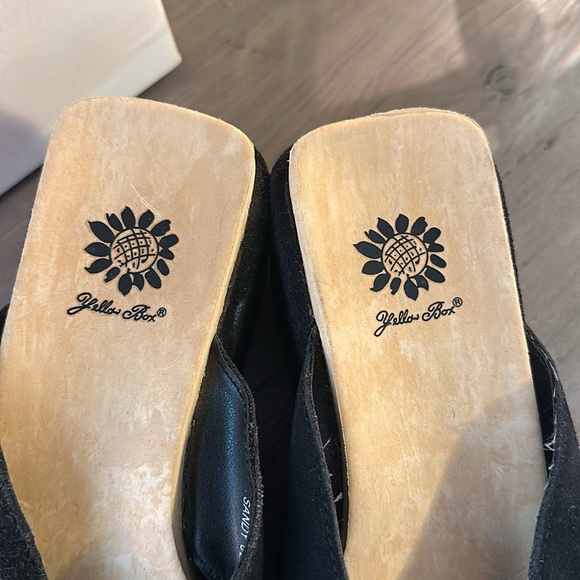 Y2K yellow box wedge sandals - Picture 8 of 8